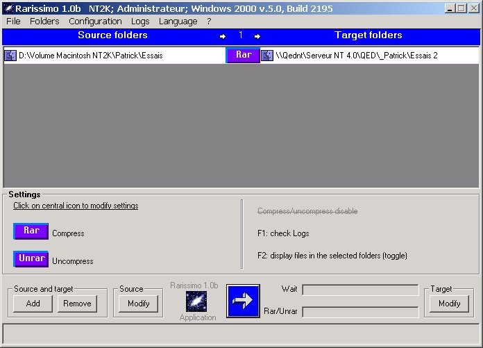 Rarissimo File Compression with NTFS for FTP - Site License Screenshot
